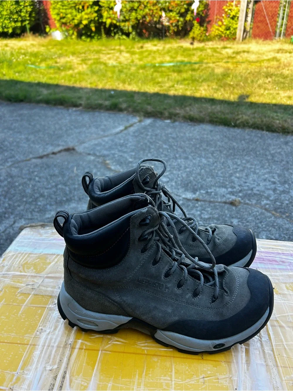Mephisto MO-14-2C Men’s Olive Black Leather hiking Boots Size 8M